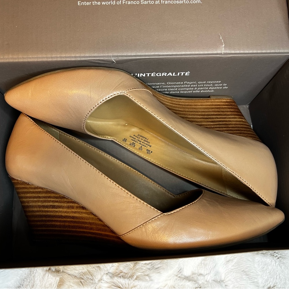 Franco Sarto Women's Frankie Tan Wedge Shoes